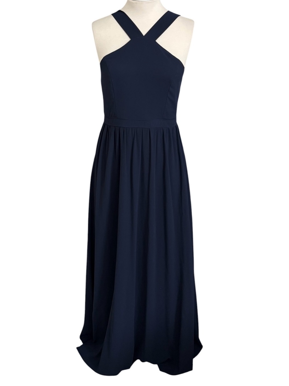 Lulus Air of Romance Navy Blue Maxi Dress Size M